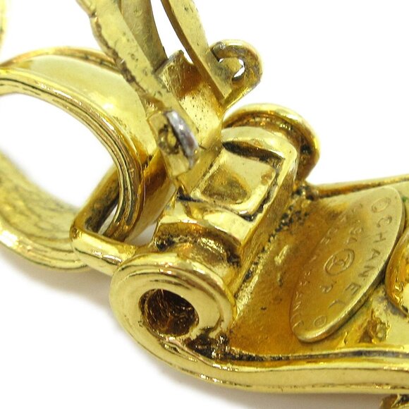 Chanel Dangle Earrings Clip-On Gold 94P 80475 - Picture 4 of 4